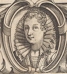 Isabella Parasole: incisione nella prima pagina del volume Teatro delle Nobili et Virtuose Donne.