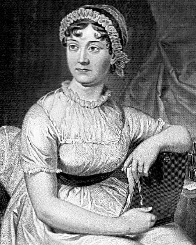 Ritratto di Jane Austen, basato su un disegno di sua sorella Cassandra. Tratto dal volume Duyckinick, Evert A. Portrait Gallery of Eminent Men and Women in Europe and America.