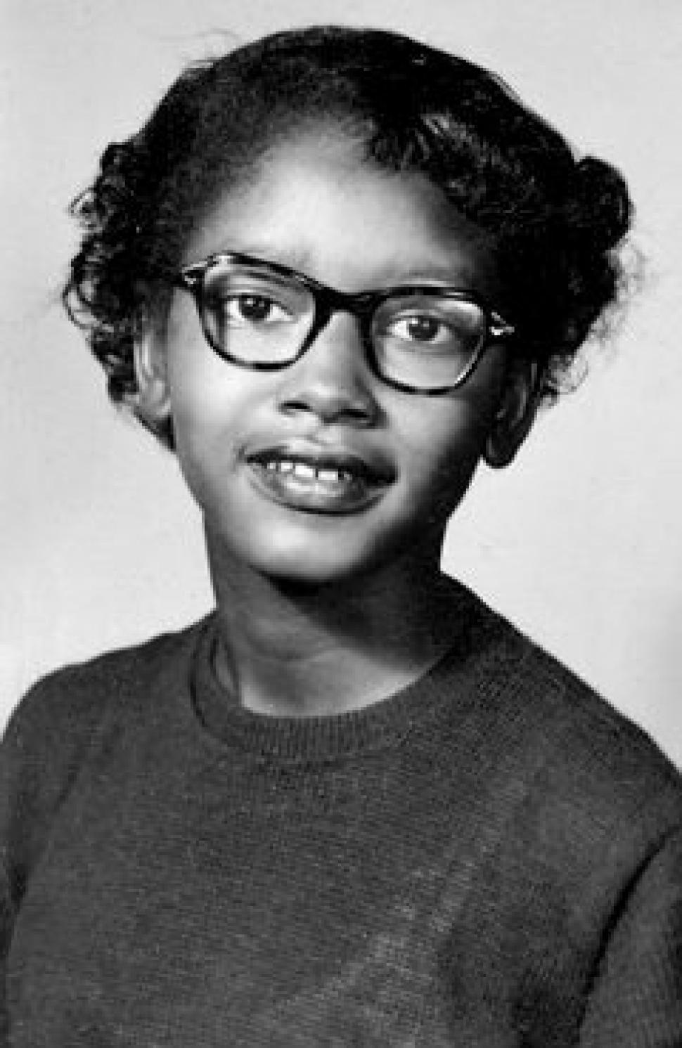 Claudette Colvin nel 1953.<br>Immagine in pubblico dominio.