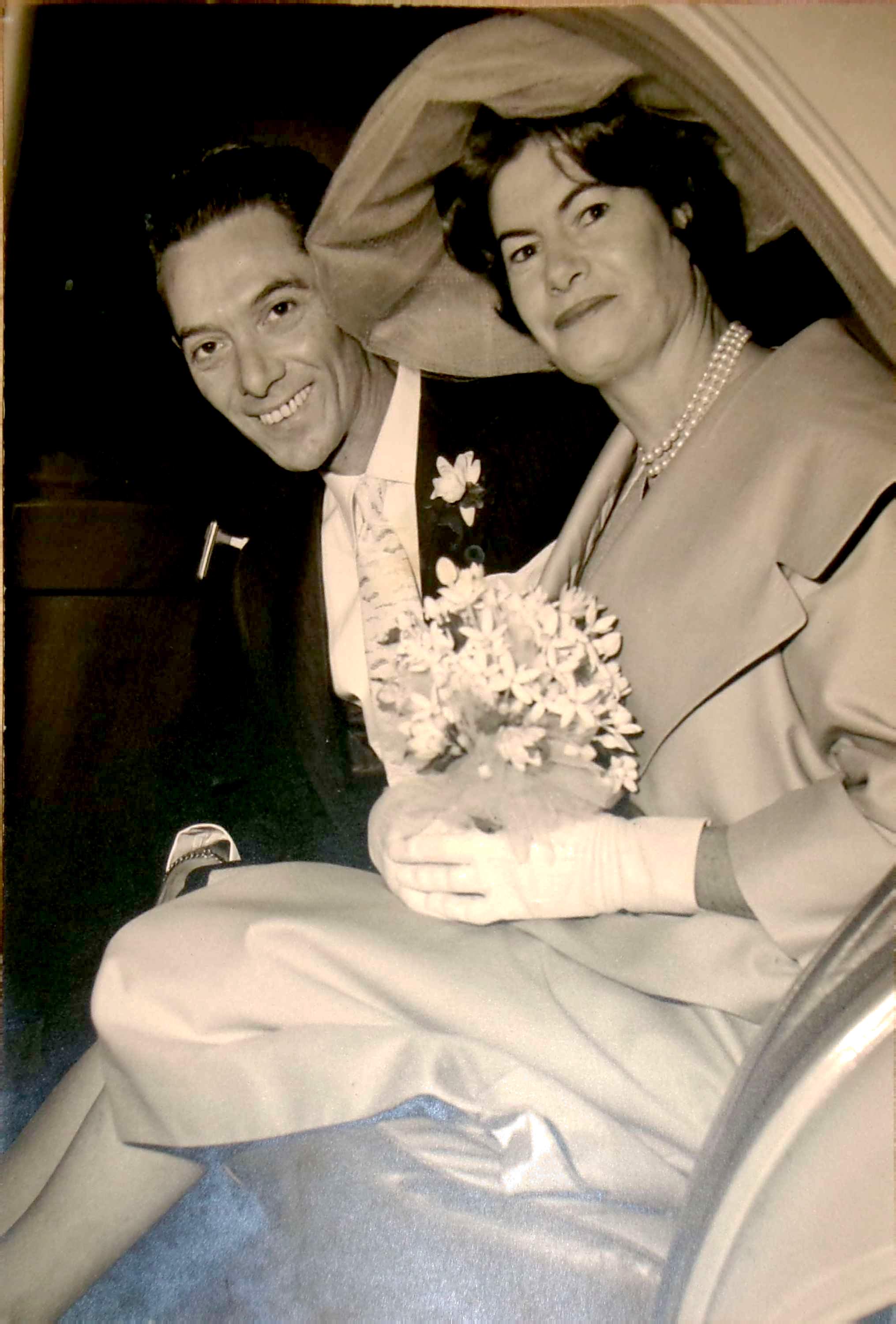 Ofelia il giorno del matrimonio con Georges.