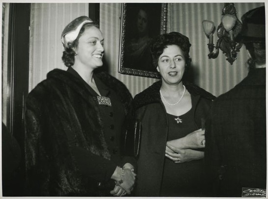 Maddalena Rossi al  Ricevimento in onore della delegazione olandese, 1959.