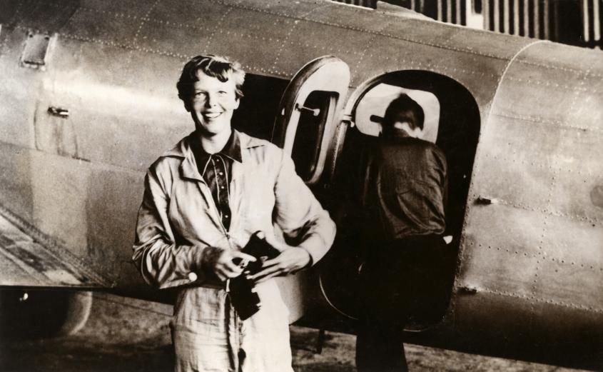 La pilota Amelia Earhart.