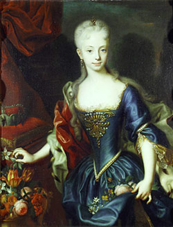  Maria Teresa all'età di 11 anni, 1727, ritratto di Andreas Möller,
Kunsthistorisches Museum, Vienna 
