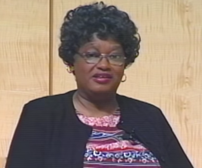 Claudette Colvin nel 2005. San Francisco Public Library.<br> Licenza Creative Commons Attribution 3.0.