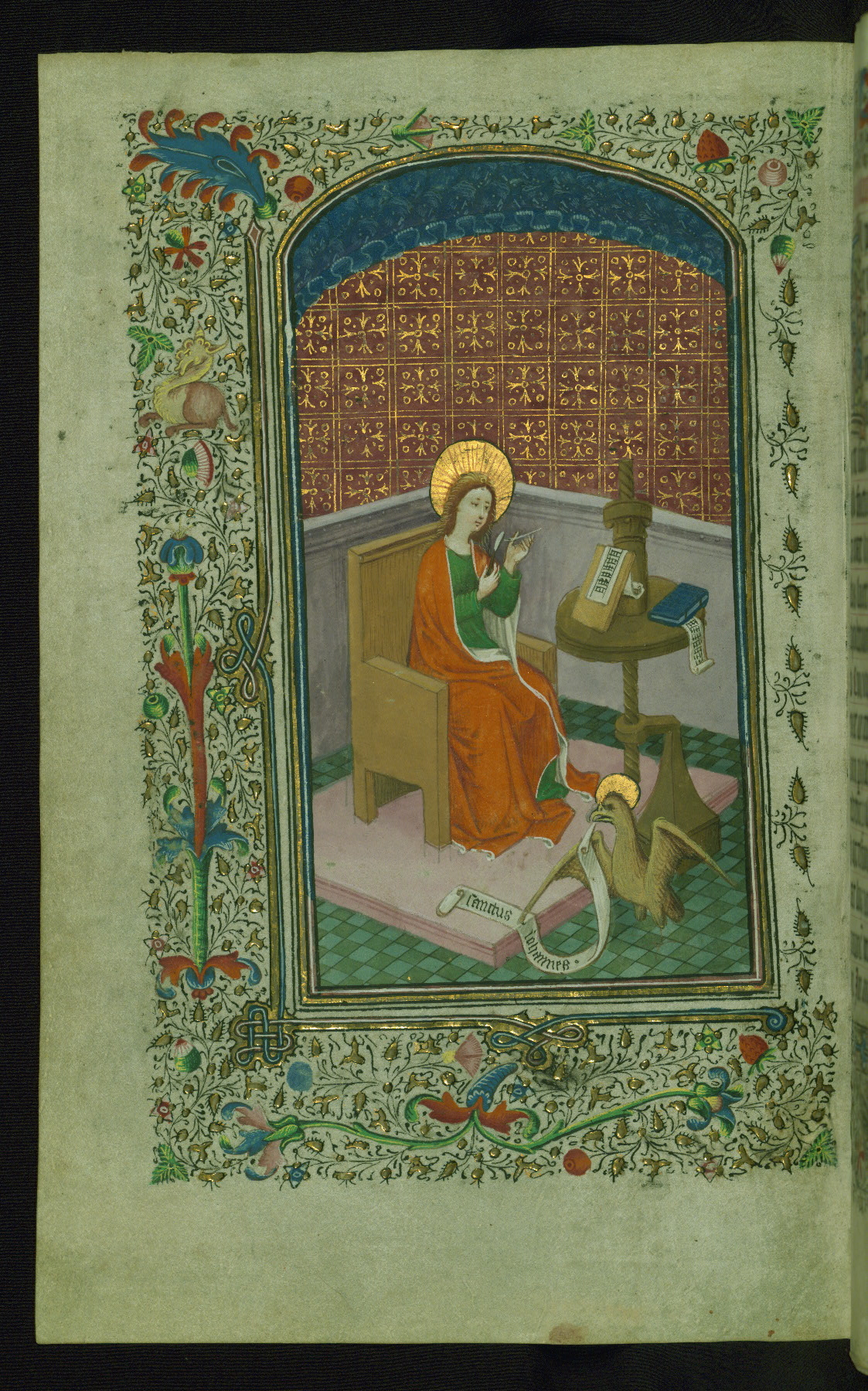 Babekin e Tannekin Boems, manoscritto W.173, San Giovanni, fol. 7v. <br>Immagine di pubblico dominio, fonte: <a href=https://www.thedigitalwalters.org/Data/WaltersManuscripts/W173/data/W.173/sap/W173_000018_sap.jpg>Walters Art Museum, Baltimora</a>.