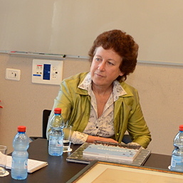 Lia Addadi in visita al Weizmann Institute, 2013.