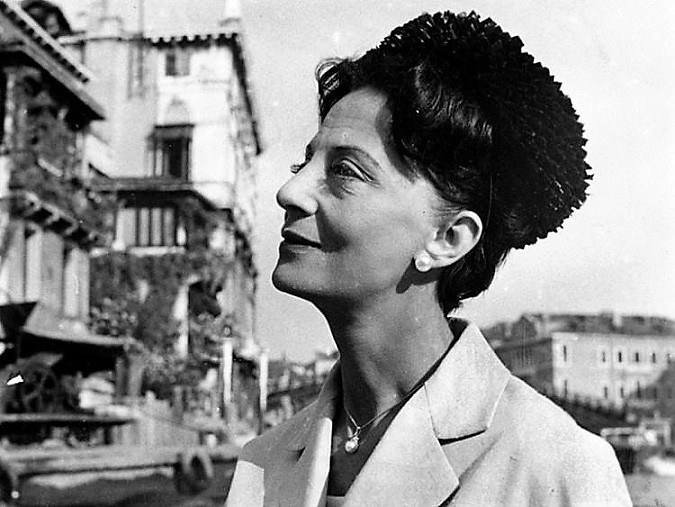 Irene Brin a Venezia, anni sessanta.
