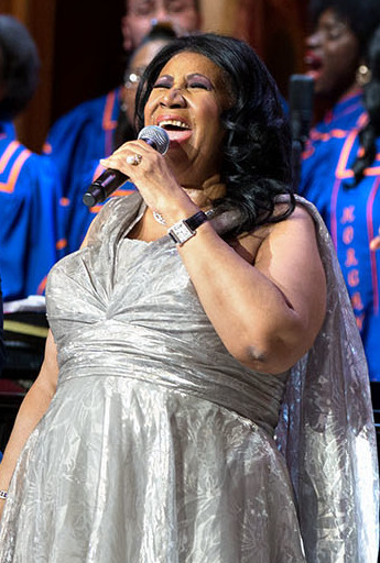 Aretha Franklin performs during 