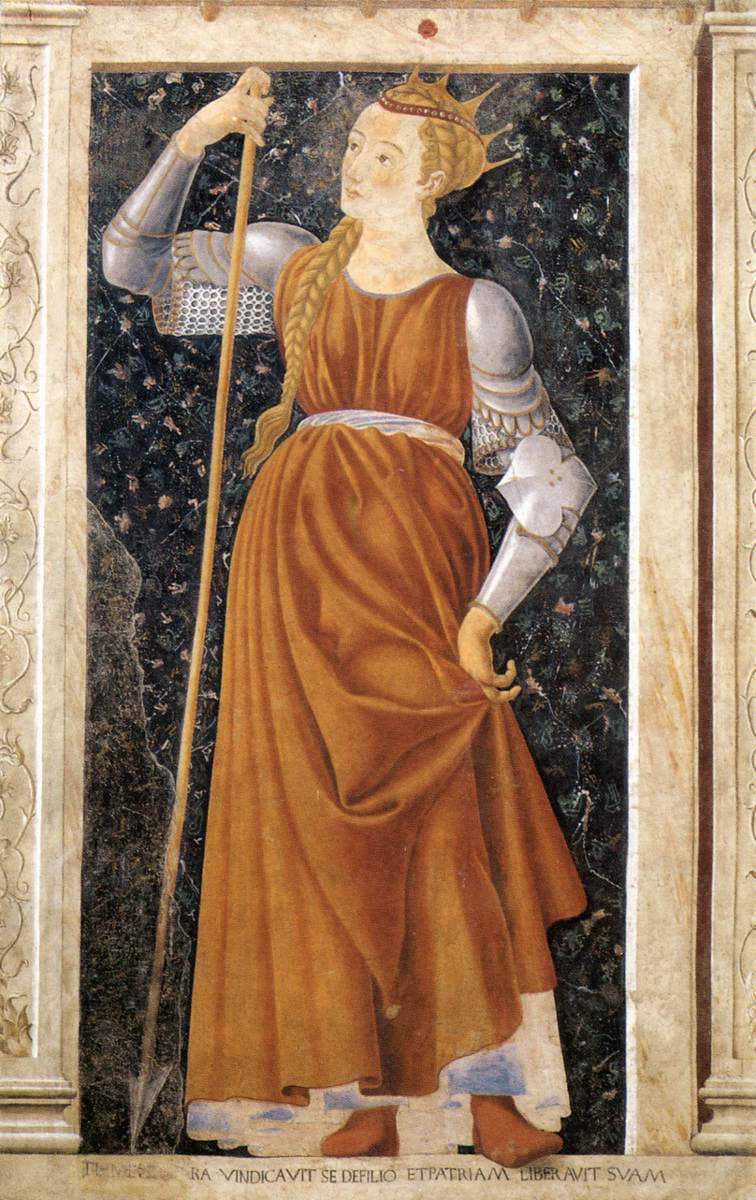 Andrea del Castagno: ritratto della regina Tomyris, 1450 circa, Galleria degli Uffizi.