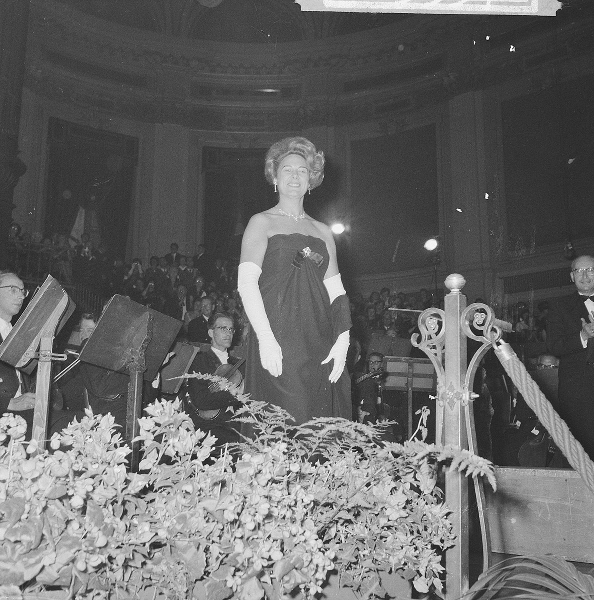 Renata Tebaldi  al Grand Gala du Disque, 1962.