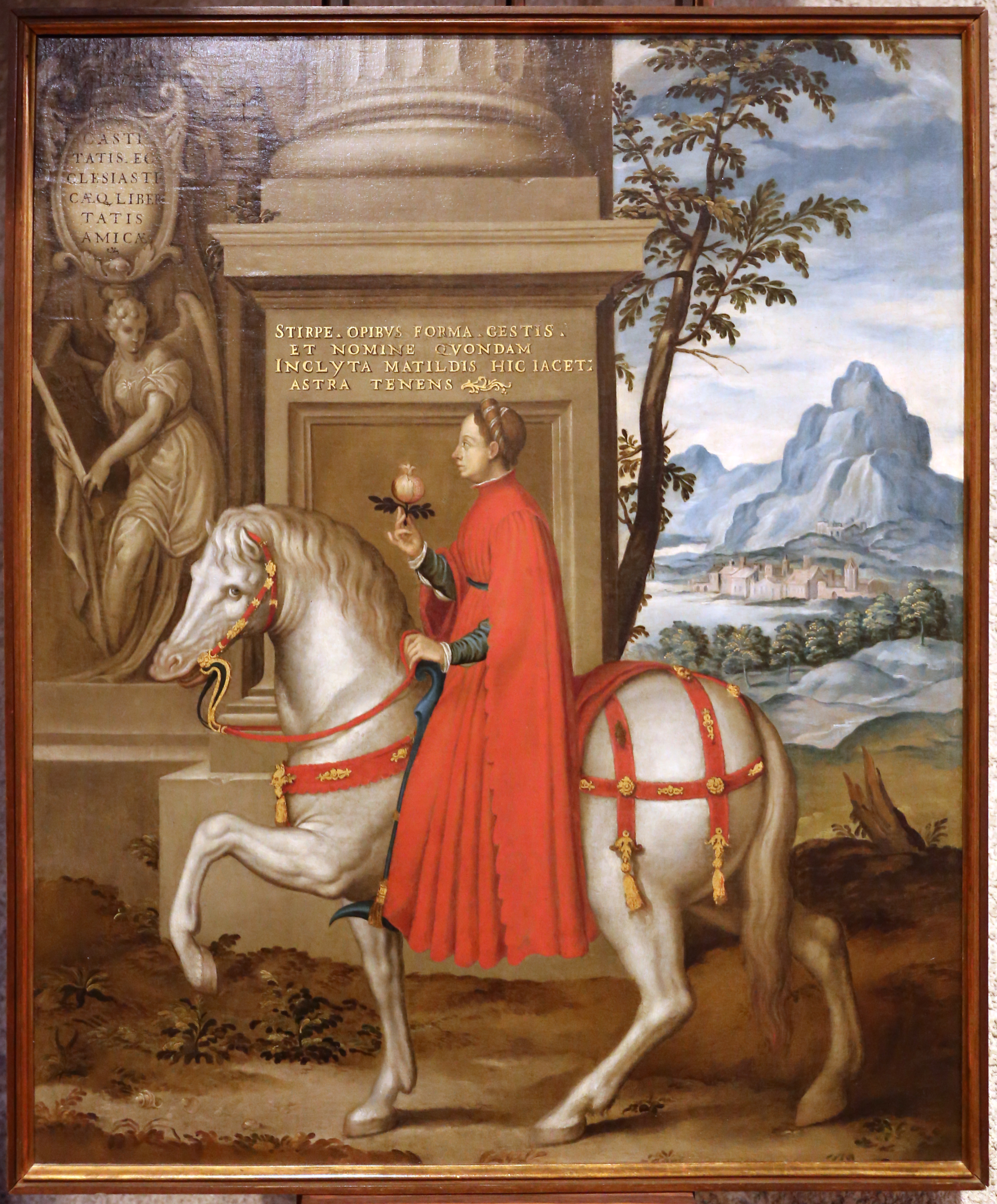 Paolo farinati, ritratto allegorico di matilde di canossa, 1590-1600 ca.