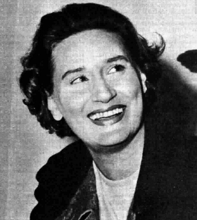 Elena Zareschi, immagine tratta da Radiocorriere. maggio 1965.