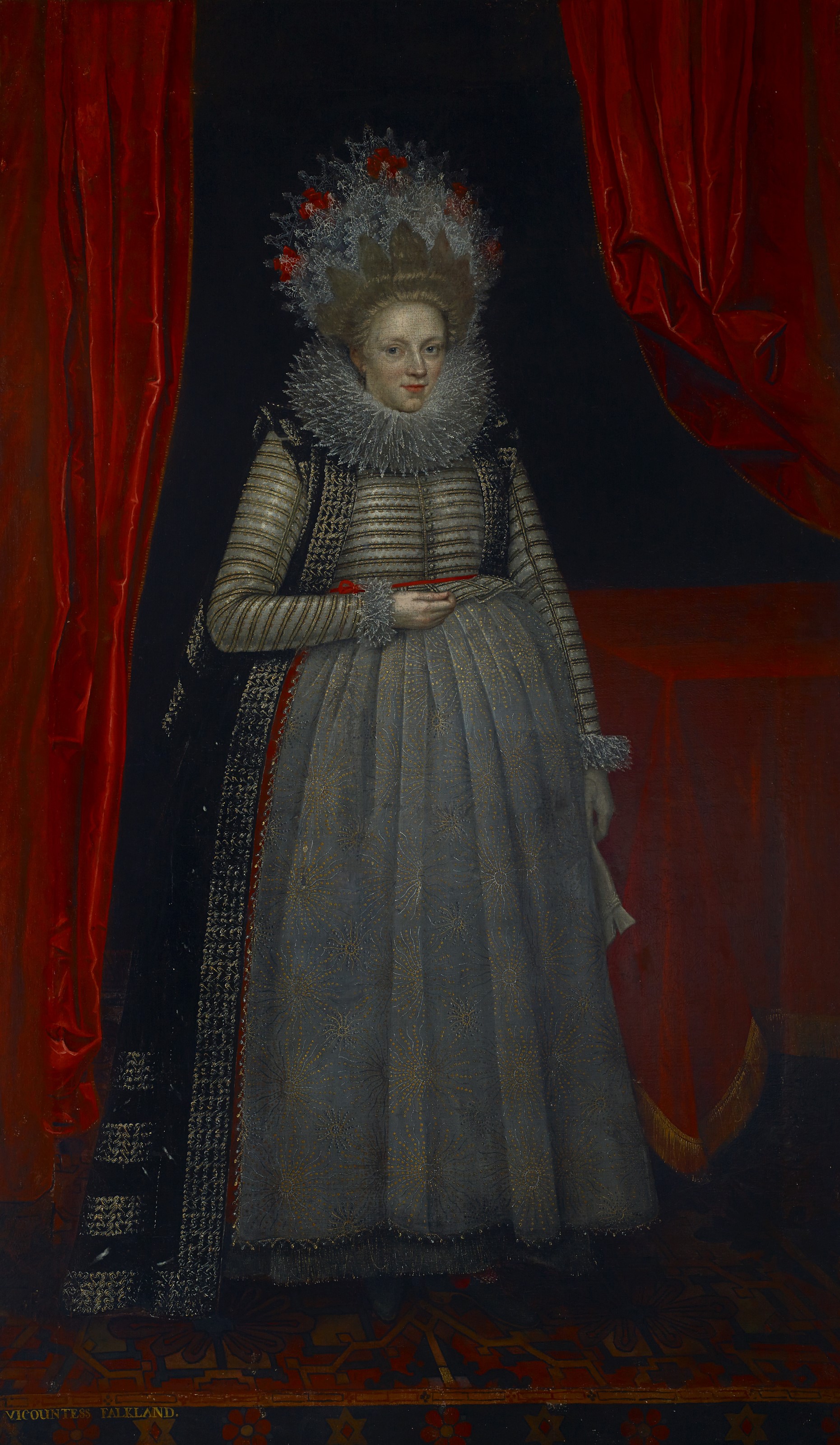 Elizabeth Cary, VIscontessa di Falkland, olio su tela di Paul van Somer I, 1620 circa.