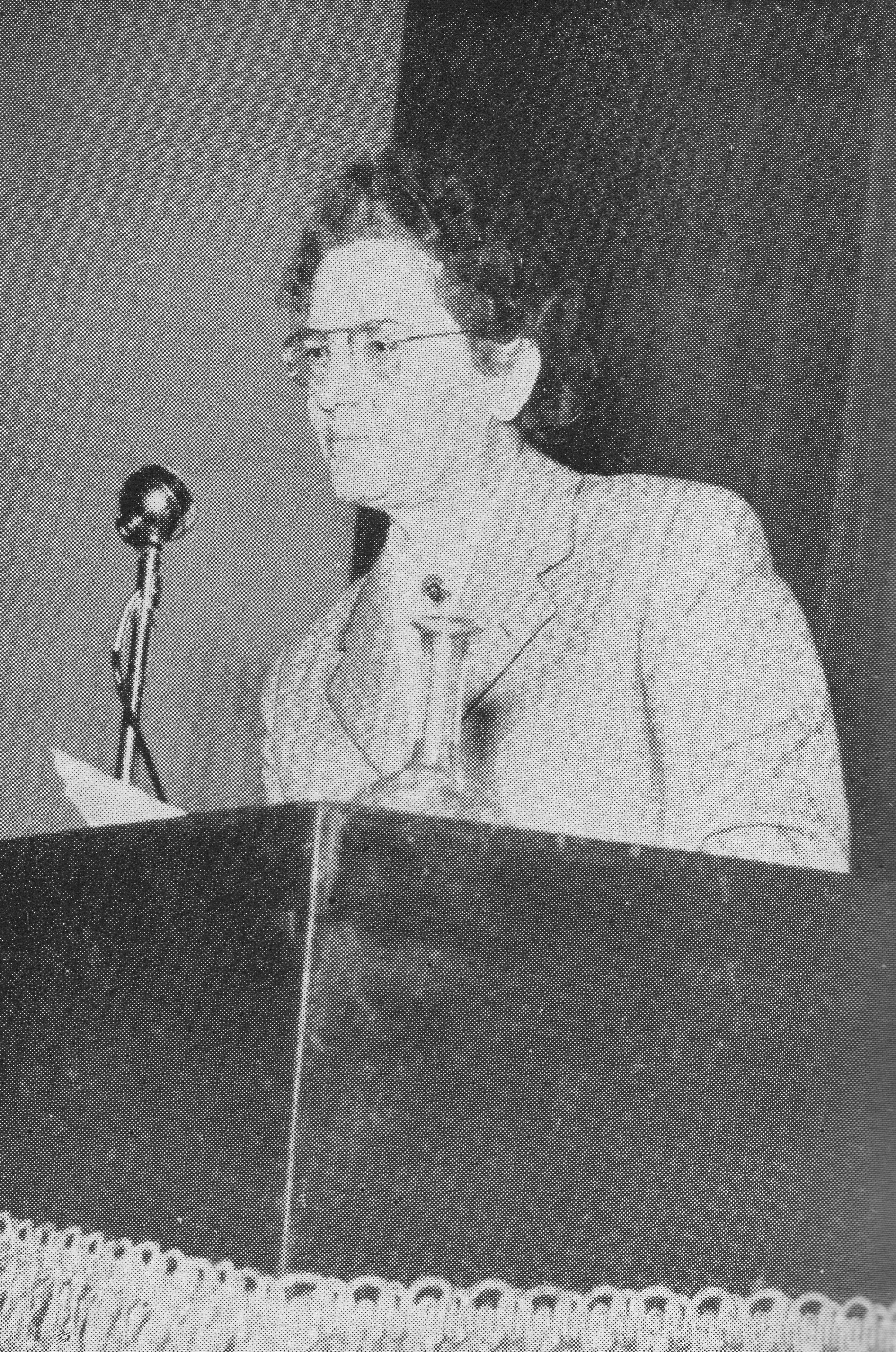 Giovanna Boccalini relatrice al Congresso della Donna Italiana dell’UDI (Roma, 10-12 aprile 1953)