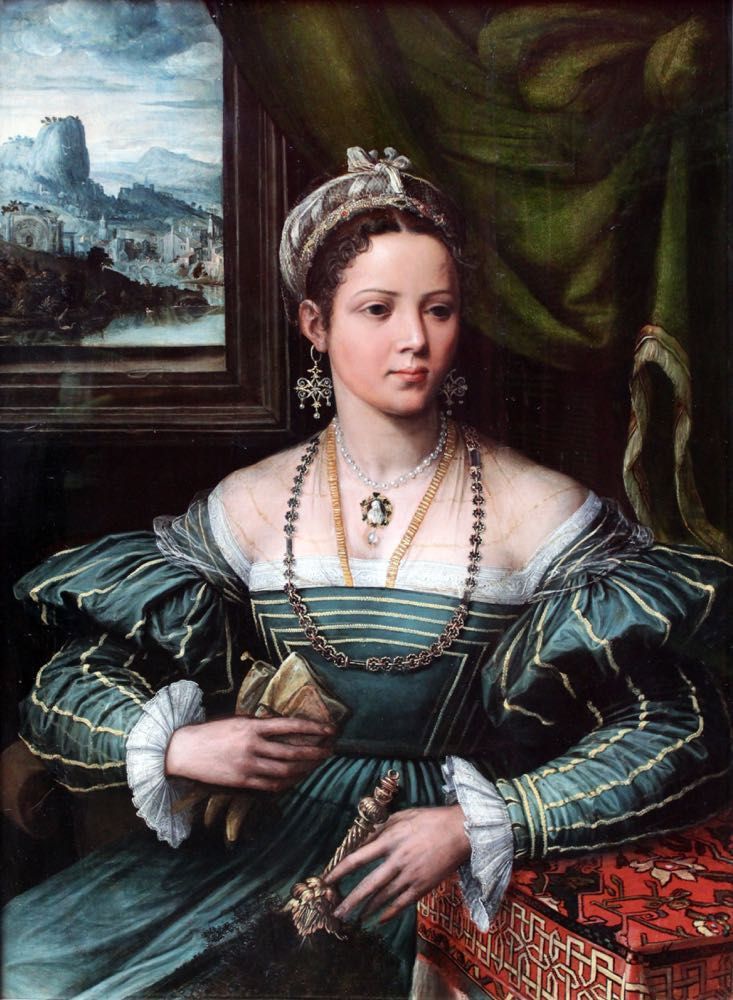 Ritratto di gentildonna, si ipotizza che possa trattarsi di un ritratto della duchessa consorte di Ferrara Renata di Francia.