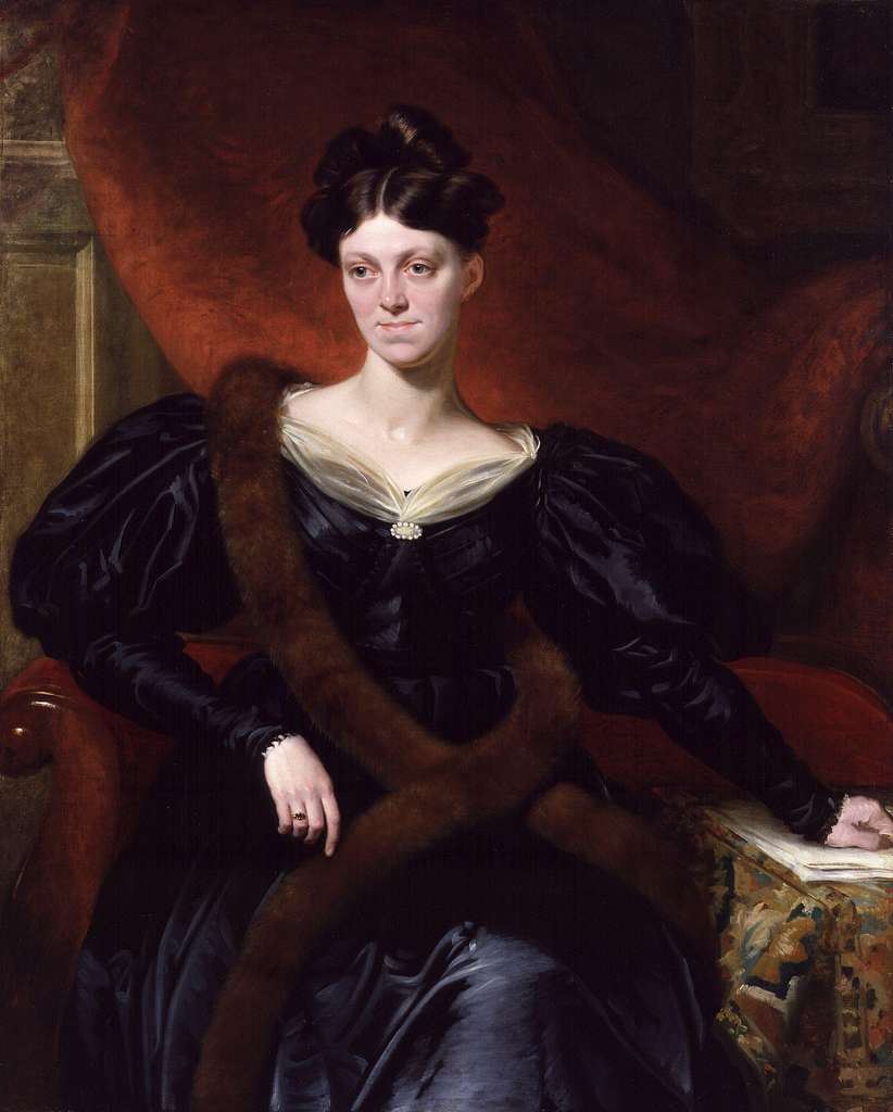 Harriet Martineau dipinta da Richard Evans (1834). Il dipinto è conservato alla National Portrait Gallery di Londra.<br>
Immagine in pubblico dominio. 