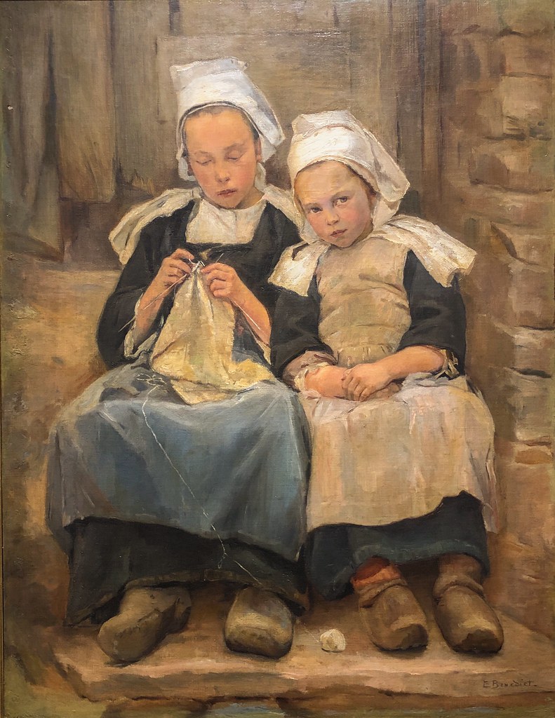 Bambini bretoni, di Enella Benedict, 1892. 