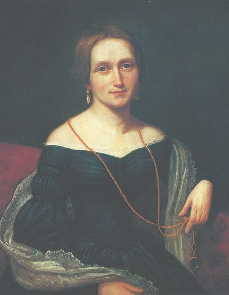 Ritratto di Camilla Collett. Autore 	
Johan Gørbitz ,1839.
