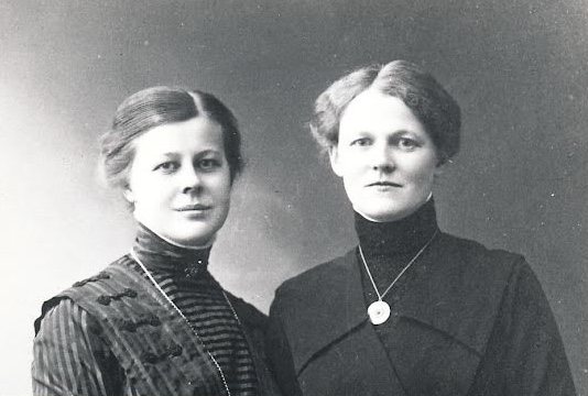Signe Linder Berg (a destra) con Elsa Nilsson